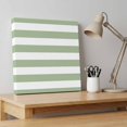 thumbnail image 4 of Ships Next Day Canvas Wall Art 12"x12", Sage Green Striped Wood Framed Canvas Print Painting, Farmhouse Sage Green Stripes Ready to Hang Small Picture Wall Decor for Home Kitchen Dining Room Office, 4 of 9