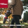 Hyper Tough 20Volt 6inch Mini Chainsaw with Battery and Charger, HT13