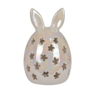 Way To Celebrate Easter Ceramic Bunny Light Up Decor, White