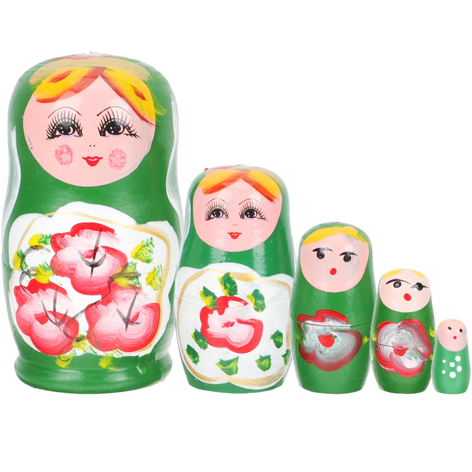 1 Set of Cartoon Russian Nesting Dolls Nesting Dolls Wooden Stacking Nested  Set Festival Gift 