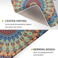 thumbnail image 3 of Bohemian Mandala Dish Drying Mat for Kitchen Counter Boho Ethnic Drying Mat 18 x 24 inch with High Absorbent Reversible Microfiber Dish Drying Pad Dish Rack Pad Drainer Mat for Coffee Bar, 3 of 6