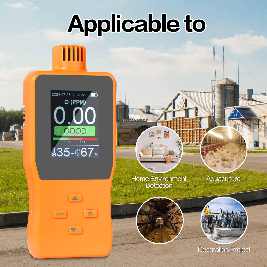 ROCKROK Ozones Analyzer Device Measurement Air Quality Meter For Environmental Testing