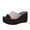 Pink, variant on zttd fashion summer women sandals wedge heel thick sole fish mouth solid color multicolor casual slipper women's slipper a