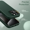 thumbnail image 5 of JETech Silicone Case for iPhone 15 Pro Max 6.7-Inch, Silky-Soft Touch Full-Body Protective Phone Case, Shockproof Cover (Midnight Green), 5 of 6