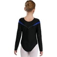 thumbnail image 3 of Aislor Leotards Gymnastics for Kids Girls Shiny Long Sleeve Unitard Bodysuit Ballerina Costume, 3 of 7
