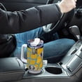 thumbnail image 7 of SKYSONIC Insulated Tumblers with Lids and Straws Handles 40oz Water Bottle Elephants Geometric Travel Mug Reusable Stainless Steel Thermos Vacuum, 7 of 7