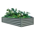thumbnail image 3 of Backyard Galvanized Steel Garden Bed 78"Lx40"Wx16"H - Woodland Gray, 3 of 12