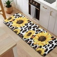thumbnail image 5 of Leopard Sunflower Pattern Kitchen Rug Mat,Kitchen Runner Rugs Non Skid Washable,Decorative Kitchen Floor Mats for Kitchen,Sink,Laundry,17"x47.2", 5 of 7