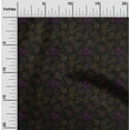 thumbnail image 2 of oneOone Polyester Spandex Black Fabric Leaves Sewing Craft Projects Fabric Prints By Yard 56 Inch Wide, 2 of 5