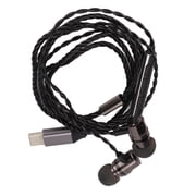 Monitor Earbuds HiFi Stereo Type C Wired DAC Earphone with Mic for Musicians Audiophile