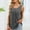 Gray, variant on Women's Cotton Tank Tops, Pleated Front V Neck Summer Casual Sleeveless T-shirts Wine Size XL