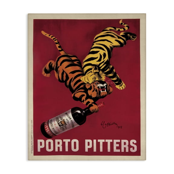 Stupell Industries Victorian Porto Pitters Vintage Poster Canvas Art, 16 x 20, by Marcello Dudovich