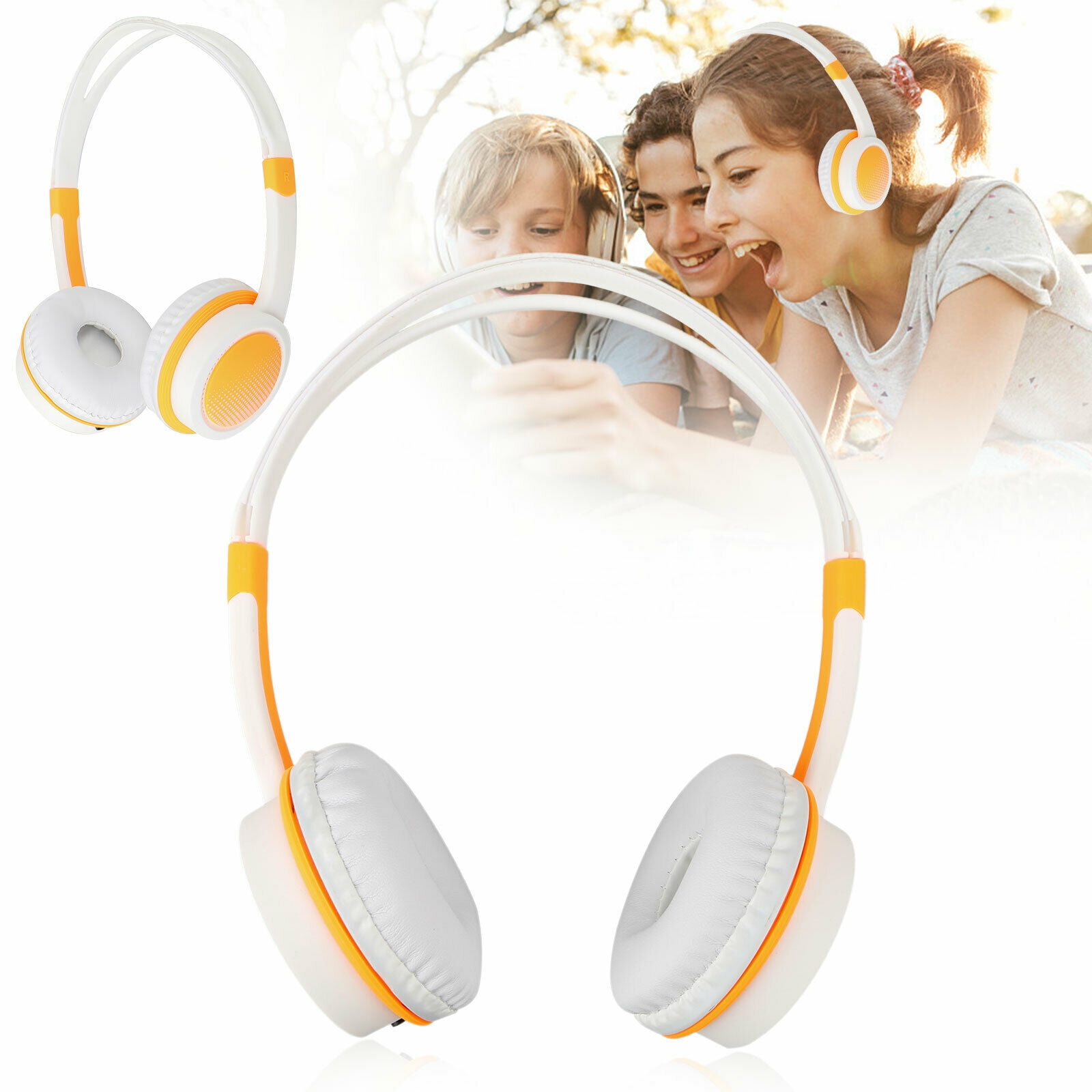 Foldable Kids Headphones Kids Over Wired Ear Headphone Noise Reduction ...