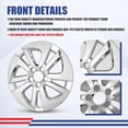 thumbnail image 4 of (Set of 4)15 inch Hubcaps for Toyota Prius/Prime 2016-2022,Wheel Rim Hub Cap Replacement Corolla Hybrid 2020-2024,ABS+PC Material,Chrome, 4 of 7
