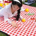 thumbnail image 3 of Portable Picnic Blanket Waterproof Outdoor 80x80 Inches, Extra Large Beach Blanket Sandproof Backing, Machine Washable Foldable Mat for Travel Camping Park Grass, 3 of 9