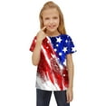 thumbnail image 1 of Gibobby Camisa Día de la Independencia para niños pequeños 4 de julio Camisetas estampadas con gráficos en 3D Niños Niñas Novedad Camisetas de manga corta Unisex Casual Tops （Rojo， 7-8 Años), 1 of 4