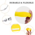 thumbnail image 4 of Etiqueta de equipaje Gostwo de silicona, paquete de 5 unidades con asa de acero inoxidable, color amarillo, 4 of 6