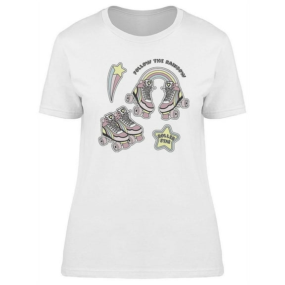 Set Of Fashion Skates T-Shirt Women -Image by Shutterstock, Female x-Large