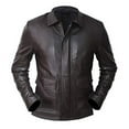 thumbnail image 1 of Brown Leather Riding Jacket Leather Jackets Motorcycle Jackets Mens Brown Leather Jacket Motorcycle Jackets For Men Leather Coat Jacket size XXL, 1 of 4