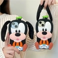 thumbnail image 2 of BAIANNAN For 16 Pro Max 15 14 13 12 Pro Max Stereoscopic Dog 3D Cartoon Goofy Long Ears Phone Case Y2k Soft Silicone Cover, 2 of 7