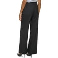 thumbnail image 2 of Calvin Klein Womens Pleated Pinstripe Wide Leg Pants, 2 of 2