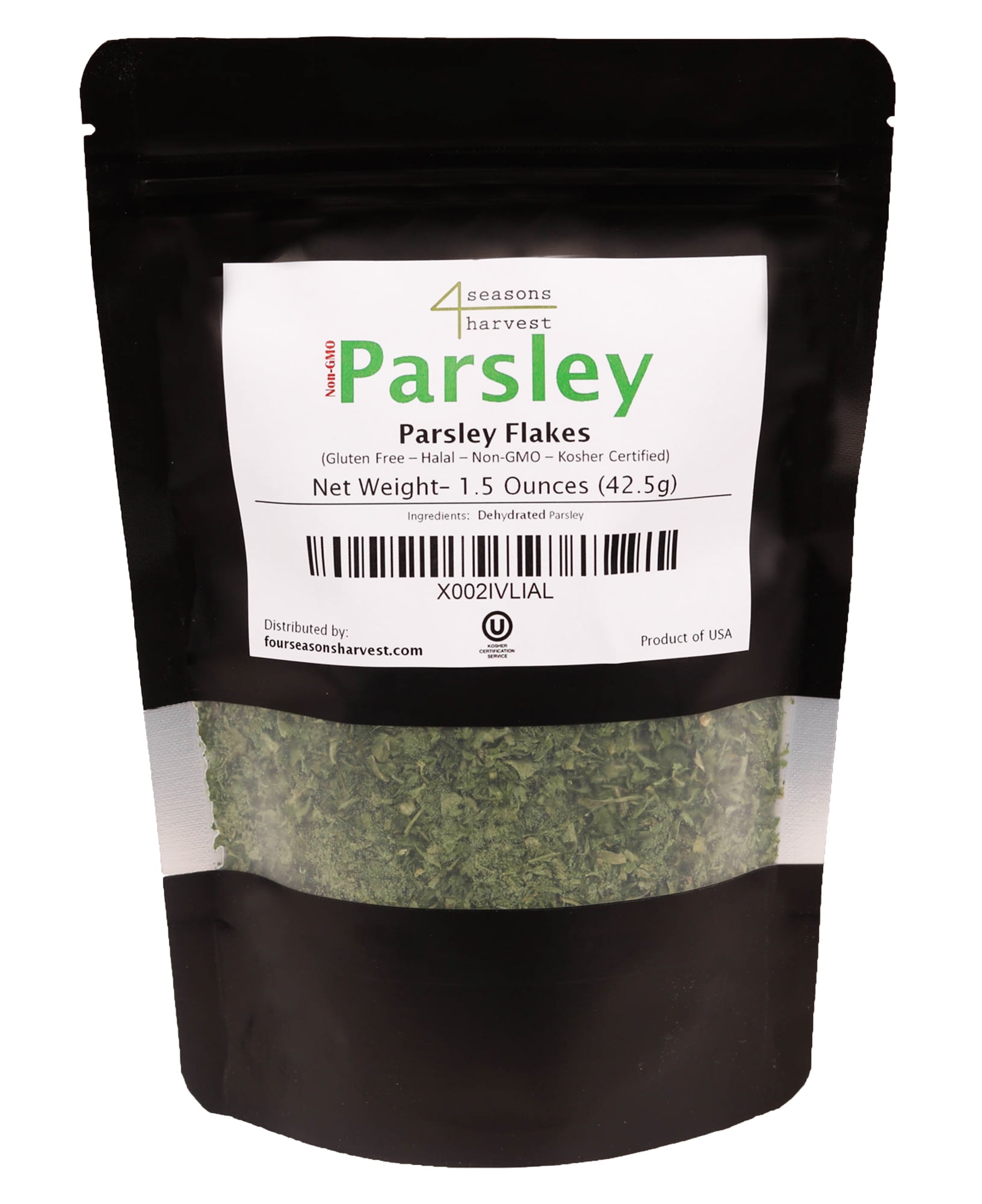 Four Seasons Harvest Parsely Flakes (Non-GMO & Kosher Certified) - 1.5 Oz