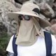 thumbnail image 5 of Sombrero Cubo Borde Ancho Pesca para Hombres Con Tapa La Cara Flap Cuello Protección Ultravioleta, 5 of 9