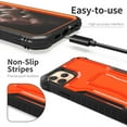 thumbnail image 7 of ExoGuard For iPhone 11 Pro Max Case, Phone Case with Screen Protector and Kickstand (Orange), 7 of 7