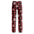 thumbnail image 6 of UDAUDU Womens Christmas Pajamas Pants Comfort Xmas Print Lounge Pants Elastic Waist Loose Fit Pajama Pants M, 6 of 6