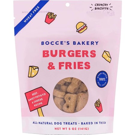UPC: 0857155007251 | Bocce s Bakery Burgers Fries All-Natural Dog Treats 5 oz