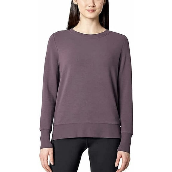 Mondetta Women's Lightweight Crewneck (Shadow Plum,S)