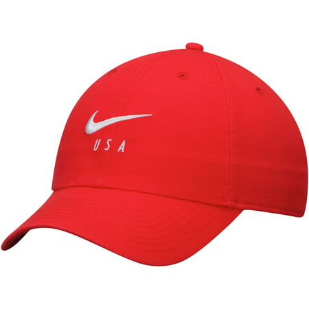 UPC 192500453179 product image for US Soccer Nike Adjustable Dad Hat - Red/White - OSFA | upcitemdb.com