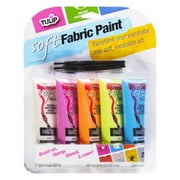 Tulip Bright Soft Fabric Paint, 5 Piece