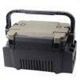 thumbnail image 1 of Caja de aparejos de pesca Accesorio de pesca ligero de gran capacidad (L Marrón Negro), 1 of 6