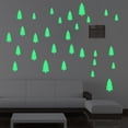 thumbnail image 4 of GROWTH TANK Merry Christmas Wallpaper Sticker Snowman Window Panel Glow in Dark Green Tree, 4 of 8