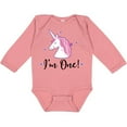 thumbnail image 3 of Inktastic 1st Birthday Unicorn Girls Long Sleeve Baby Bodysuit, 3 of 5