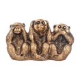 thumbnail image 3 of flameer Monkey Figurines, See No Evil Hear No Evil Speak No Evil, Monkeys Statue Accents Bronze, 3 of 8