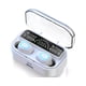 thumbnail image 5 of Tholdsy Auriculares compatibles con Bluetooth Pantalla digital LED Auriculares internos con micrófono Auriculares manos libres de viaje Blanco Blanco 2Conjunto, 5 of 6
