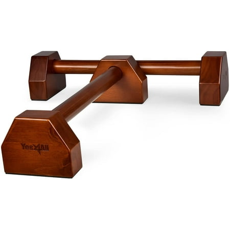 Yes4All Wooden Parallettes  Redwood  Pair