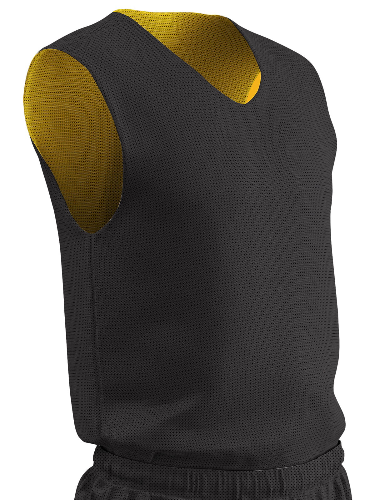 black and gold reversible basketball jersey