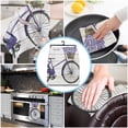 thumbnail image 5 of Pastoral Style Lavender Flower Bicycle Microfiber Kitchen Towel Absorbent Non-stick Oil Wiping Rag Home Cleaning Dishcloth, 5 of 7