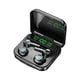 thumbnail image 1 of Auriculares Bluetooth TWS acoplan cuatro pares de auriculares deportivos inalámbricos digitales táctiles a prueba de agua, 1 of 5