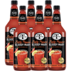 Mr & Mrs T Zesty Pepper Bloody Mary Mix, 1L Bottle, 6 Pack – Premium Cocktail Mixer for Spicy Bloody Marys, Ready to Use