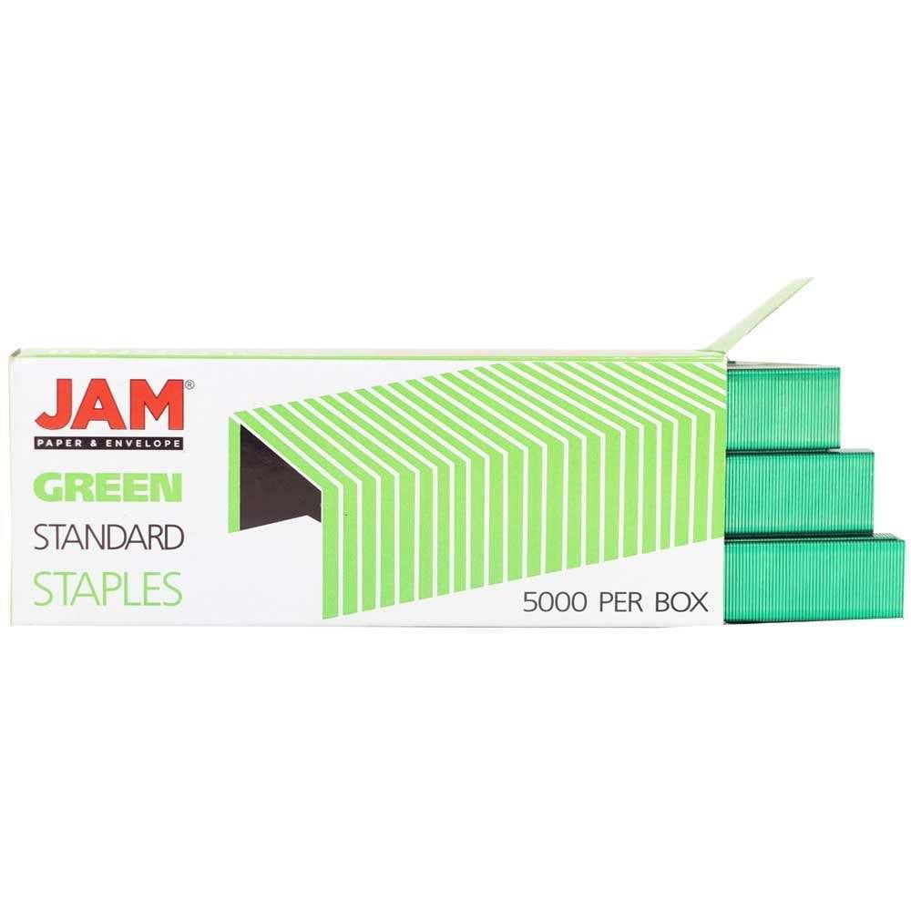Jam Office Desk Set 3 Pack 1 Lime Green Stapler 1 Green