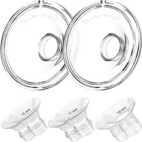 XIRQI Flange Inserts 15/17/19mm 6PCS, 24mm Flange Compatible with Wearable Breast Pump Replacement Parts/Accessories