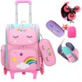 thumbnail image 2 of Mochila Escolar Unicornio Carro Estudiantes Escuela Primaria Hombres Mujeres Grado 1-6 Ligero Reducción De Carga Protección Impermeable, 2 of 4