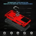thumbnail image 4 of Designed for Motorola Moto G Stylus 5G 2025 Case, Military Grade Protective Phone Case Cover with Enhanced Metal Ring Kickstand [Support Magnet Car Mount] for Moto G Stylus 5G 2025, Red, 4 of 7