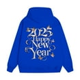 thumbnail image 4 of WILLBEST Sudaderas Navideñas 2025 Tendencia Hombres y Mujeres con El Mismo Año Sudadera con Capucha Casual Deportes Moda Año Indispensable Top Mediana​​, 4 of 5