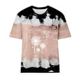 thumbnail image 5 of Alllist Womens Tops Black Crew Neck Graphic Short Sleeve T-Shirts Dress Blouses for Women, 5 of 5
