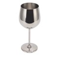 thumbnail image 1 of Copa de Vino de Metal ANGGREK Base Estable Elegante de Acero Inoxidable, 1 of 8